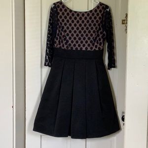 Polka Dot Full Skirt Formal Dress